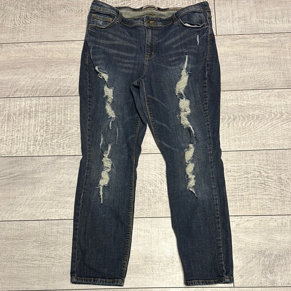 Eunina Jeans Womens Denim Distressed
